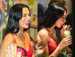 Dua Lipa já está no Rio de Janeiro e curtiu a noite carioca em barzinho na zona sul; veja fotos